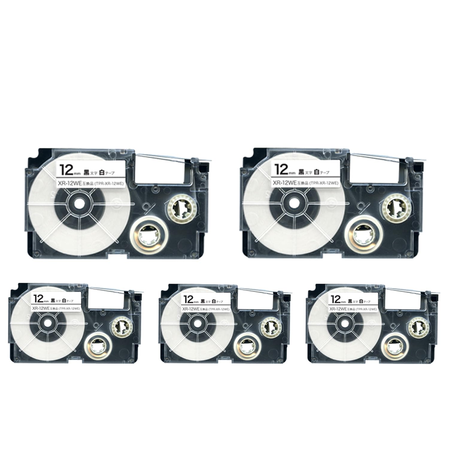 Amazon | カシオ用 ネームランド 互換 テープカートリッジ XR-12WE